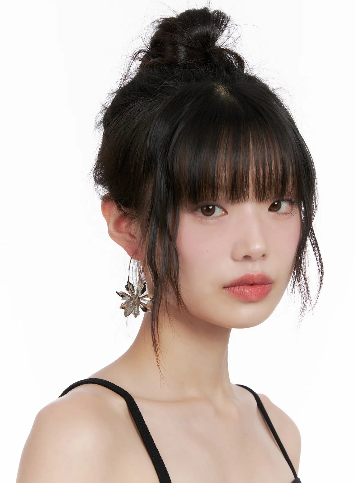 Floral Hoop Earrings CG519