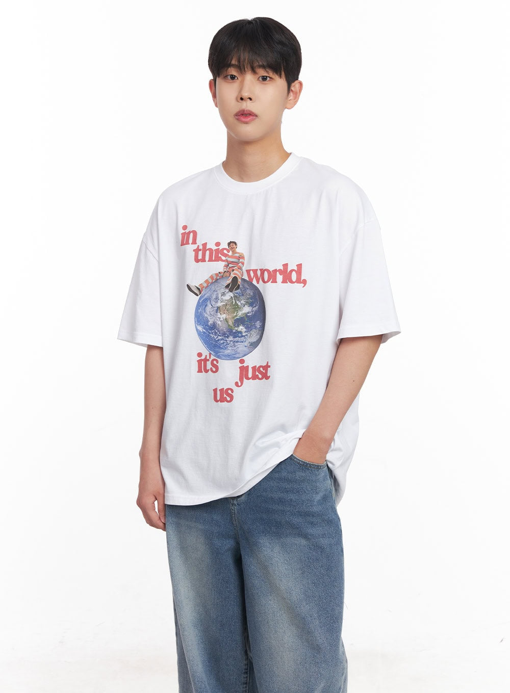 Men's Graphic Planet T-Shirt IY520