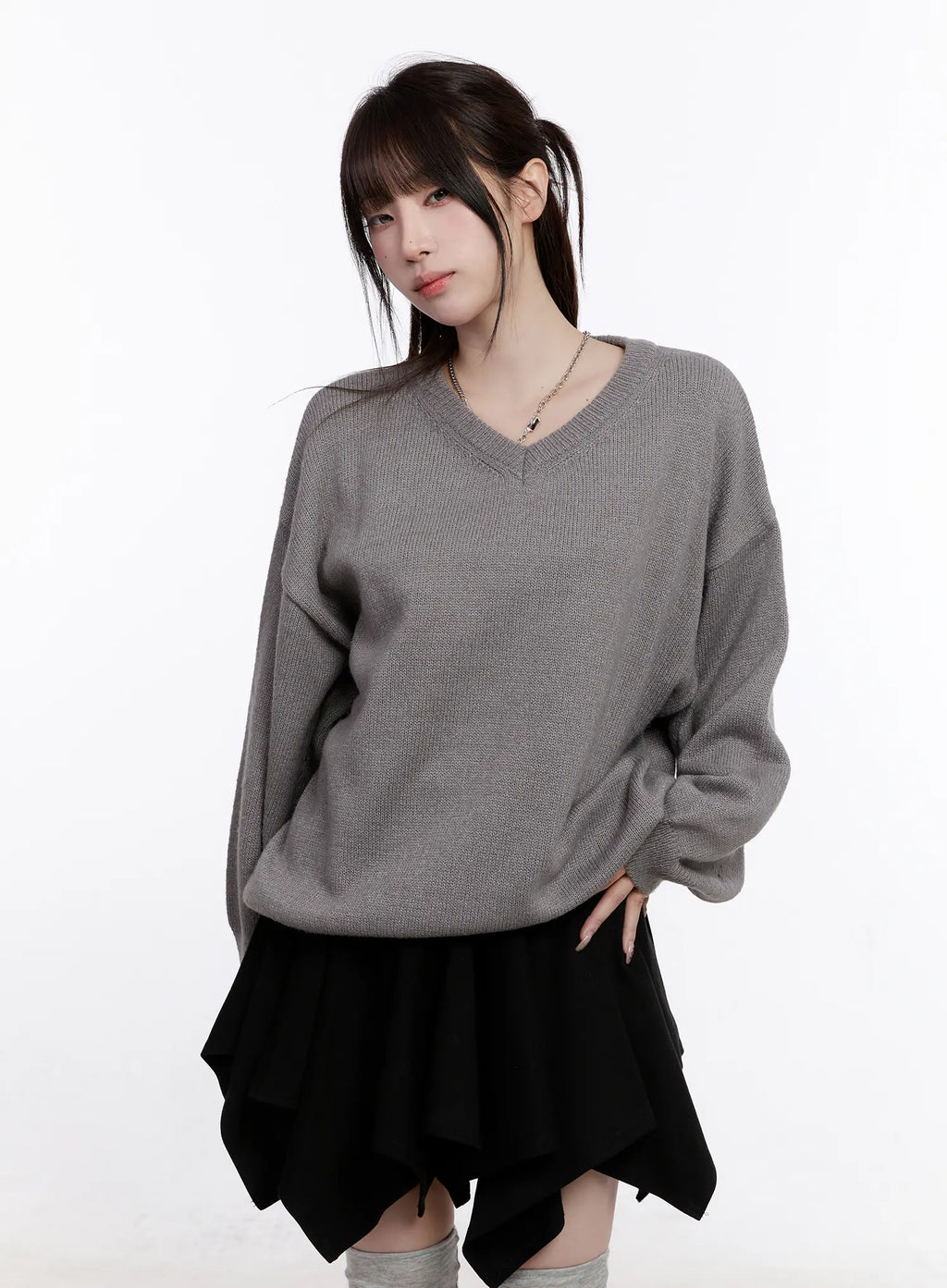 Casual Loose Fit Long Sleeve Sweater CO501
