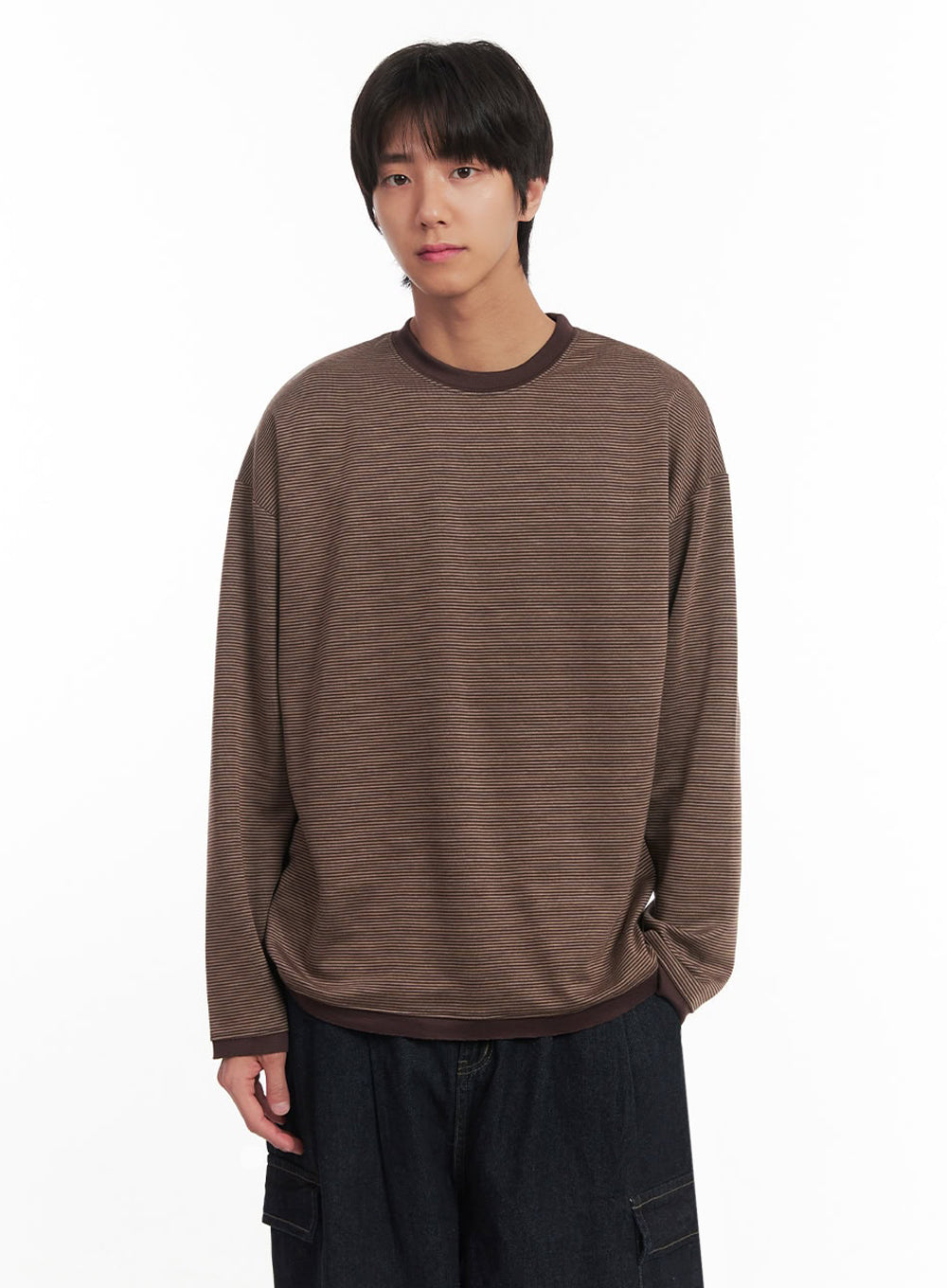 Men's Thin-Stripe Sweatshirt IA511