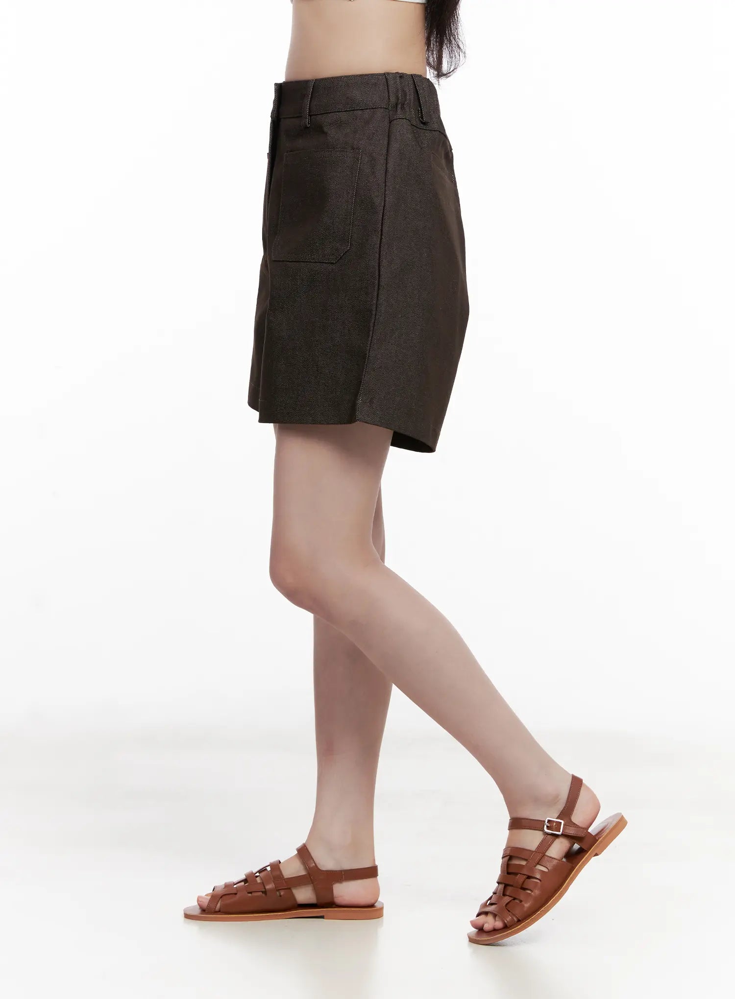 No-Fade Pocket Denim Shorts CL515