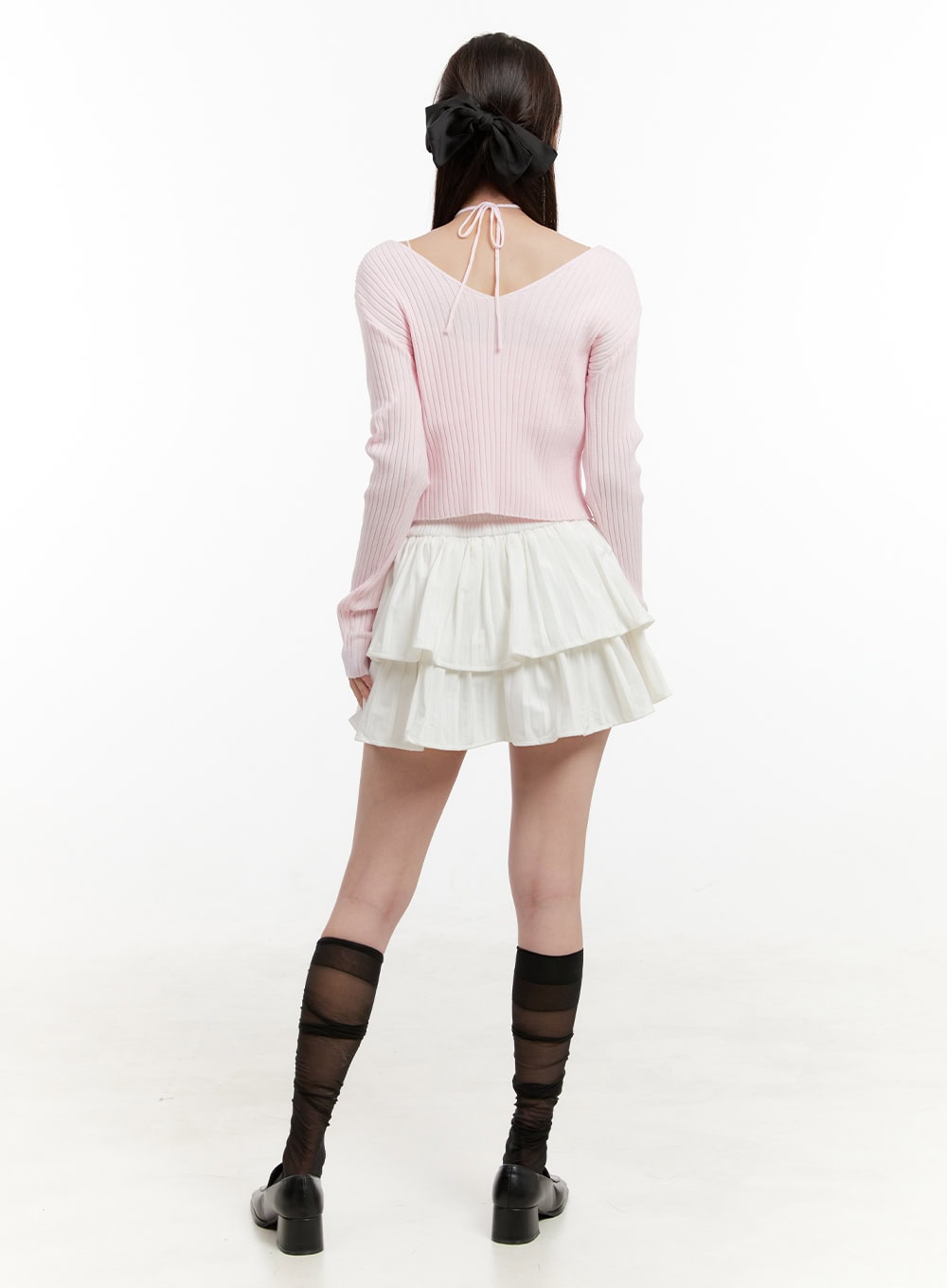 Cable Knit V-Neck Cardigan OG428