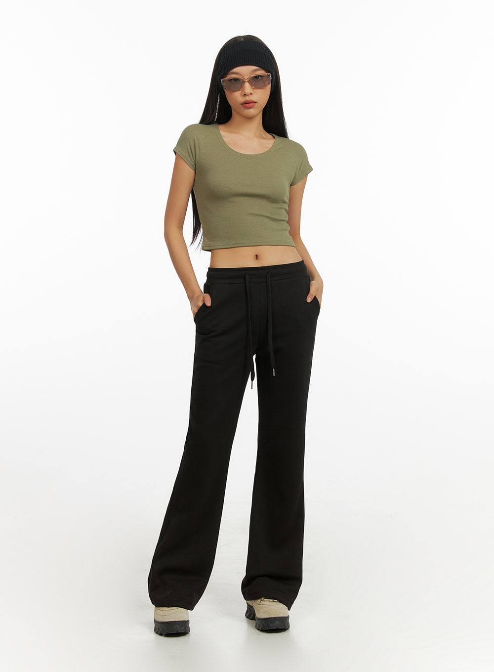 Slim Bootcut Sweatpants IY422
