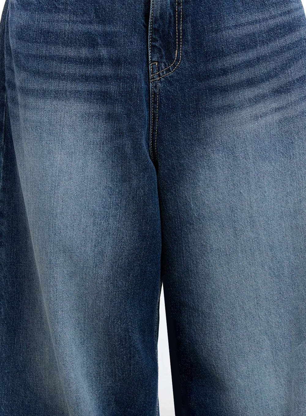 Amelie Washed Wide-Leg Jeans IU504