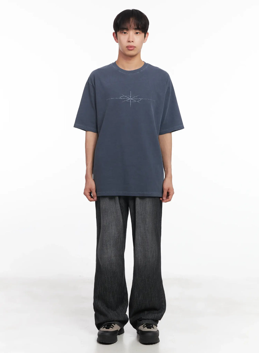 Men's Adjustable Linen Denim Pants (Black) IU518