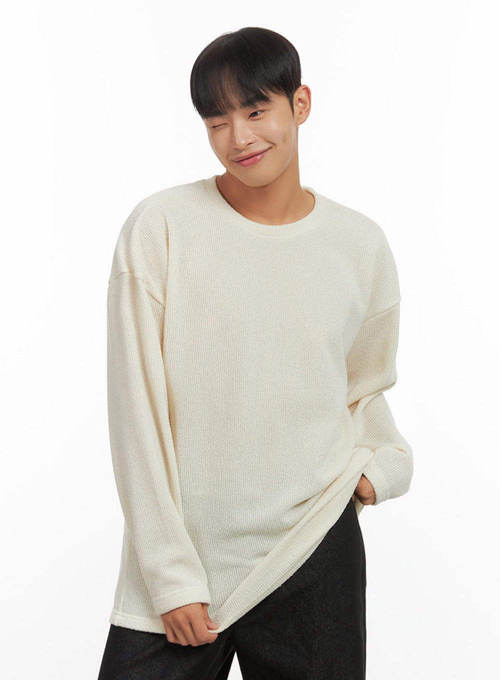 Men's Basic Oversized Knit IO420