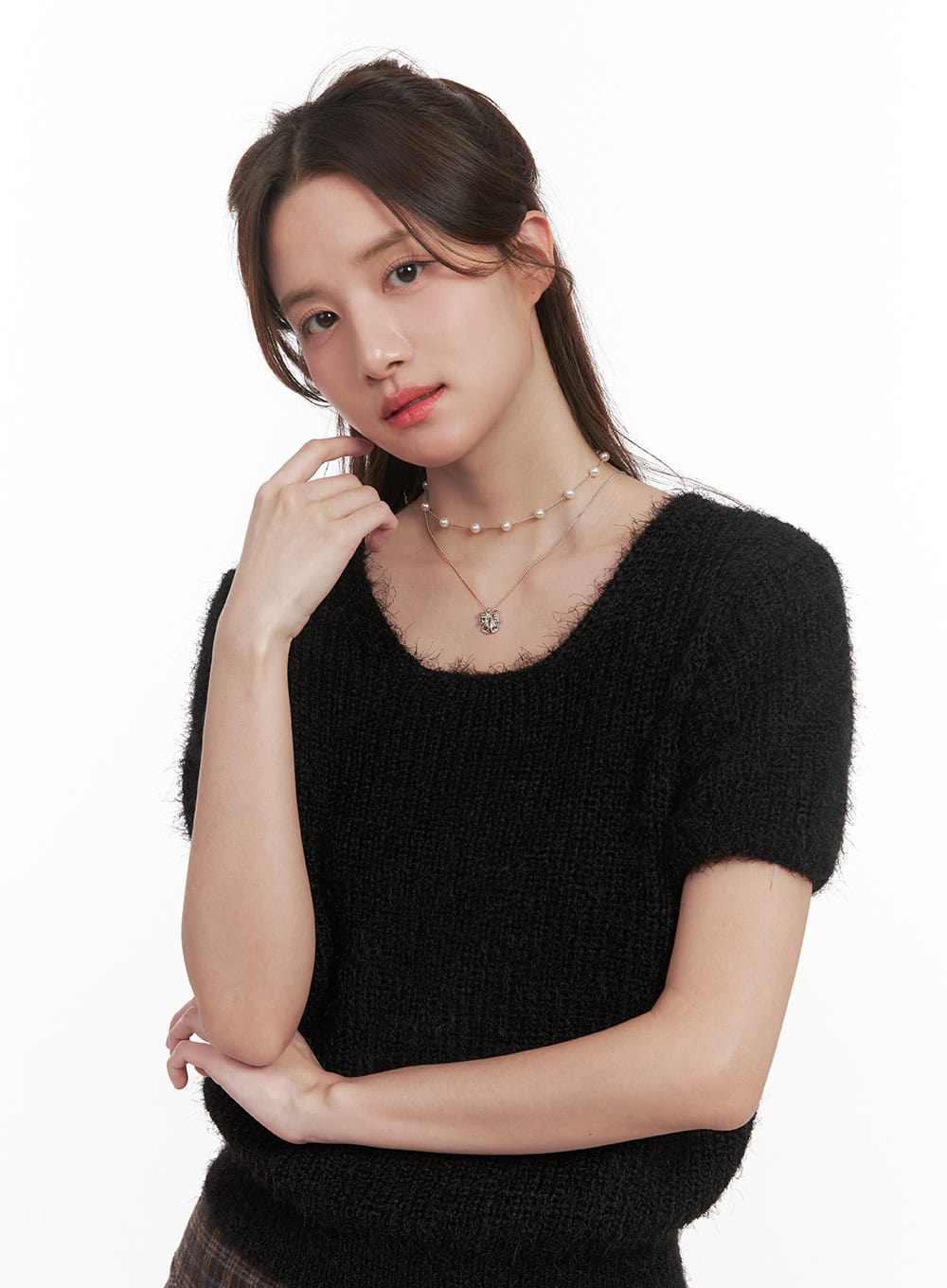 Two-Line Ribbon Necklace CJ515