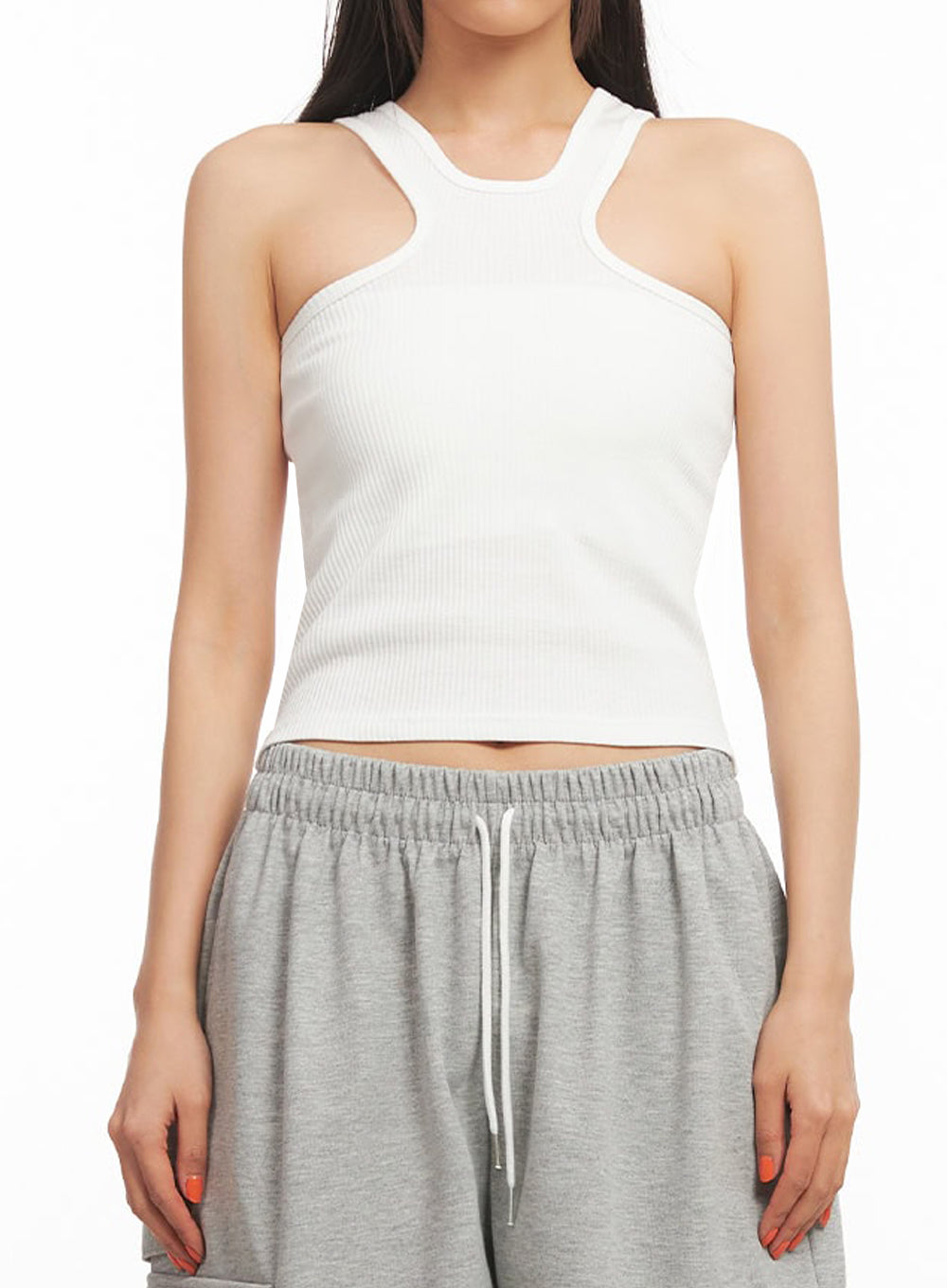 Slim-Fit Cotton Tank Top IA504