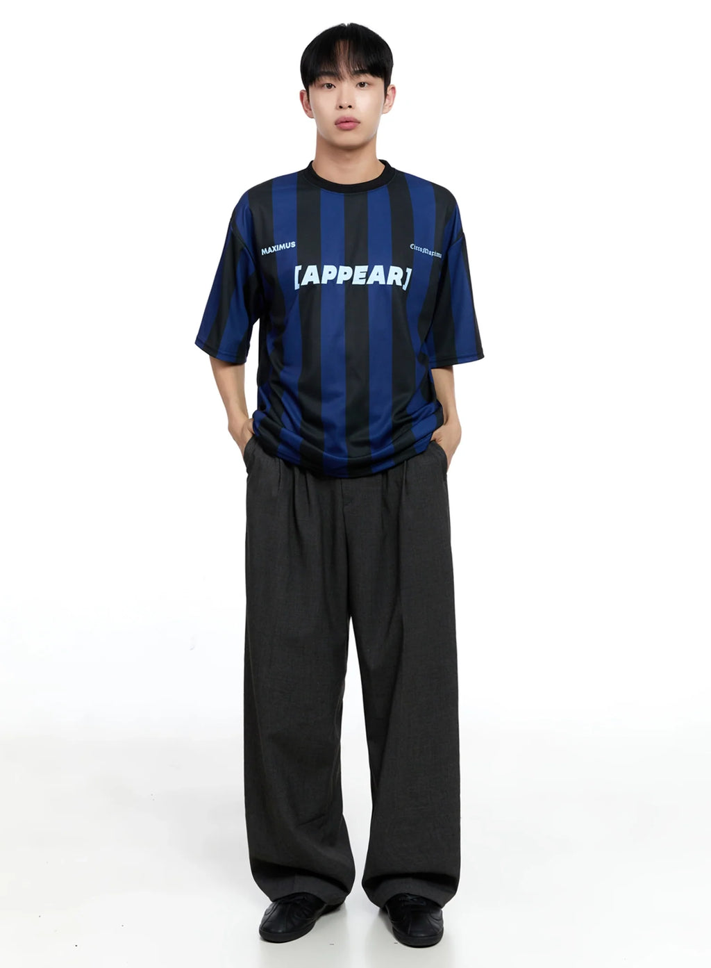 Men's Pintuck Wide-Leg Pants IG520