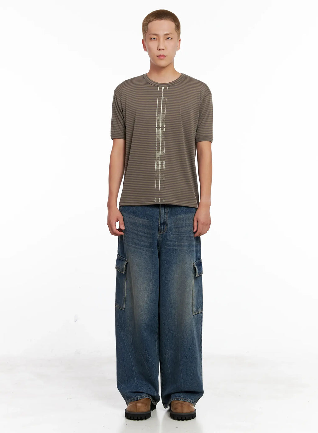 Men's Striped Slim-Fit Tee IL518