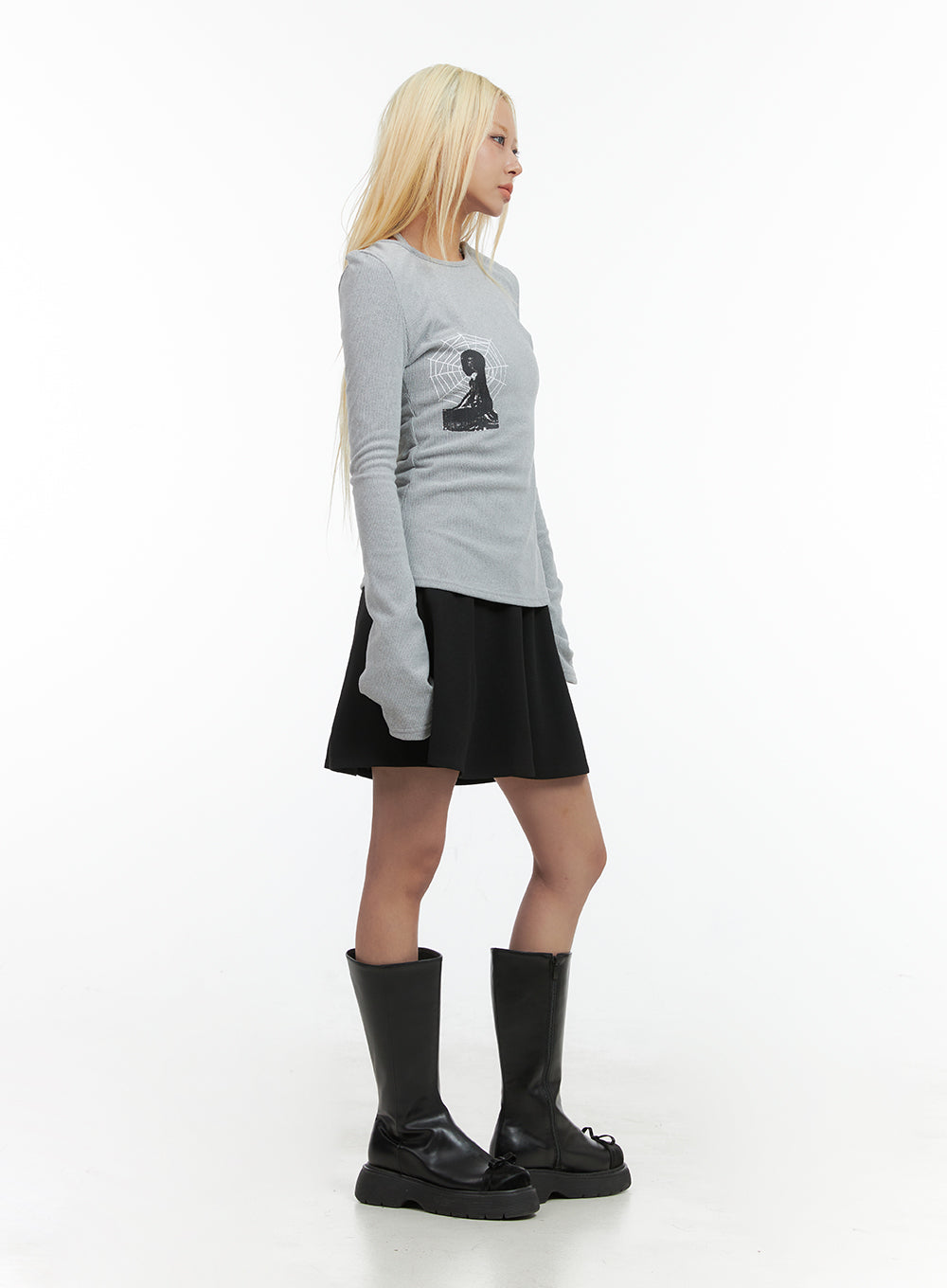 Pleated Charm Mini Skirt CO414