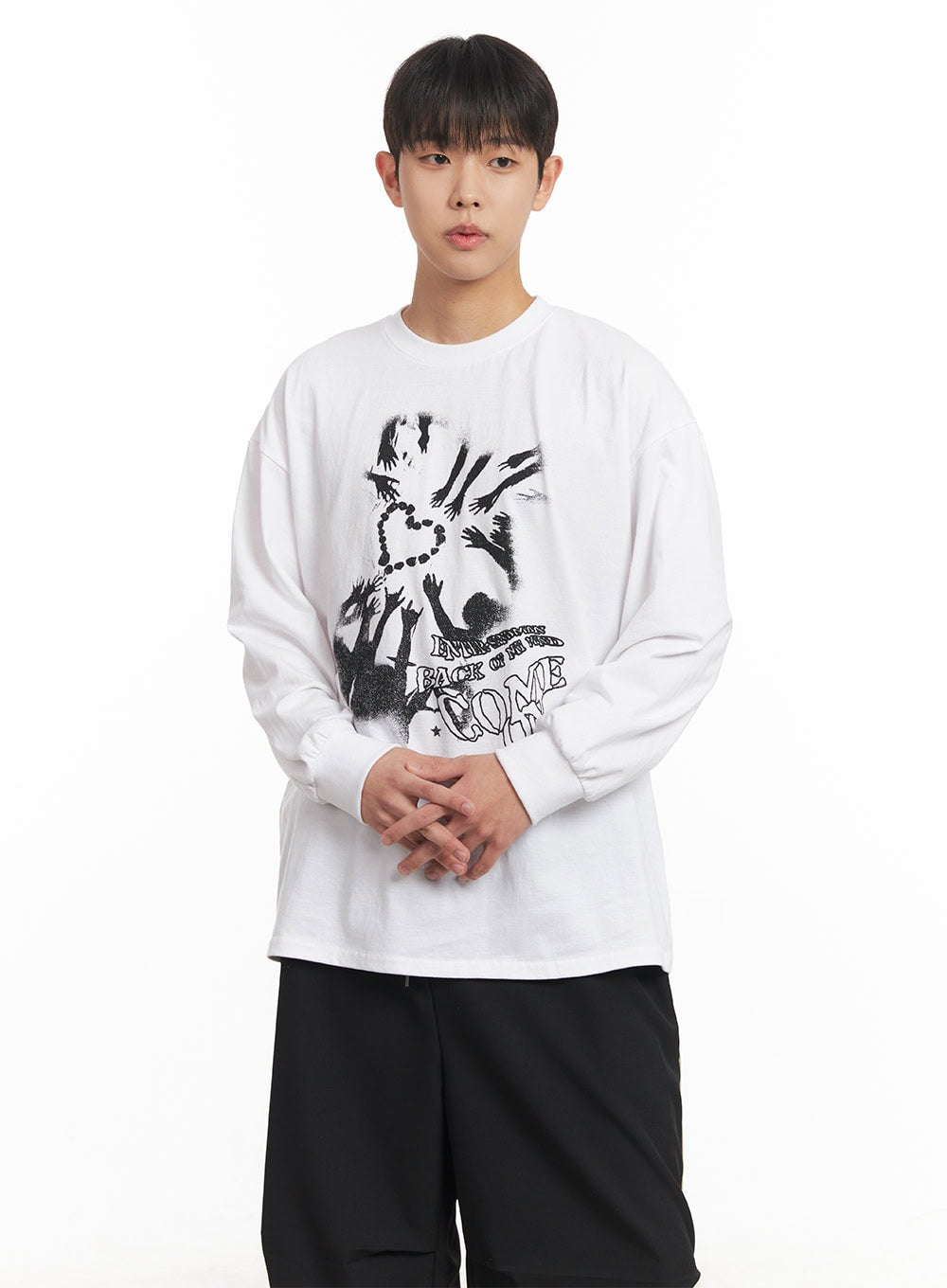 Men's Cotton Graphic Long Sleeve Tee IM517