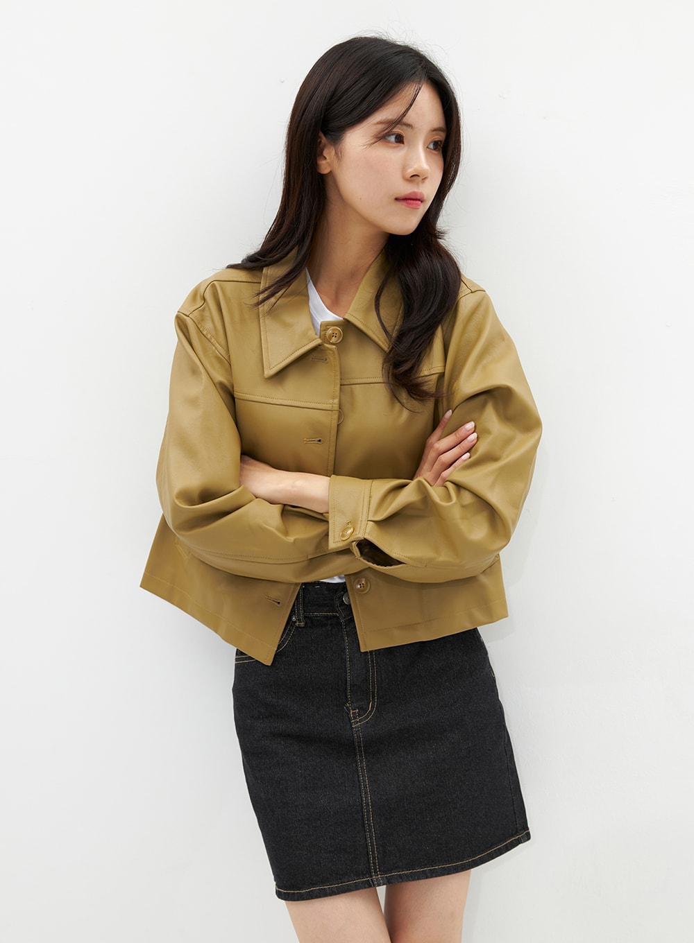 Denim Mini Skirt OS313