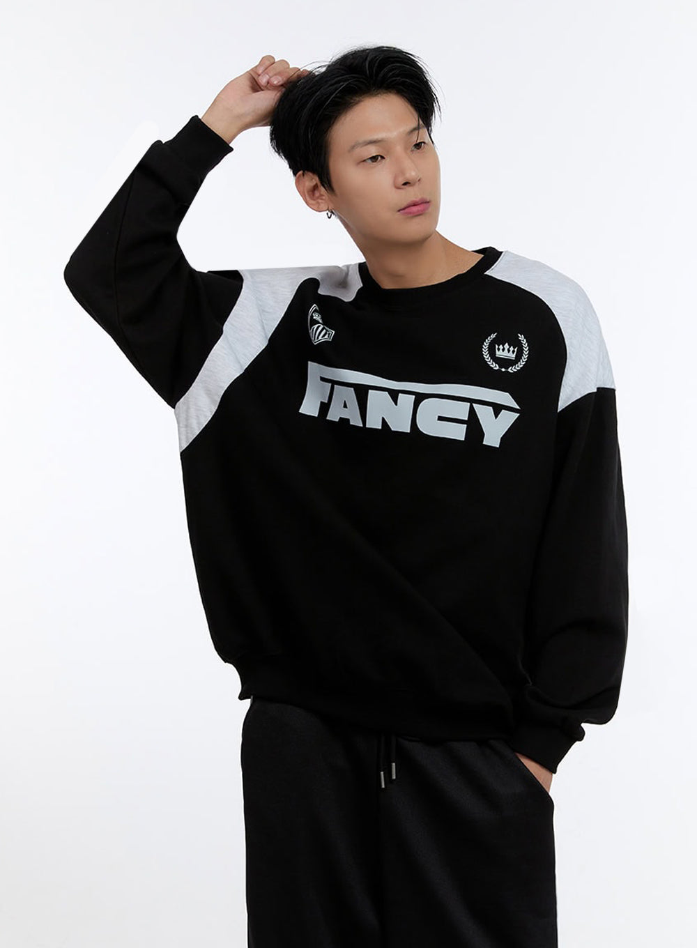 Men's Crew Neck Graphic Sweatshirt IO428