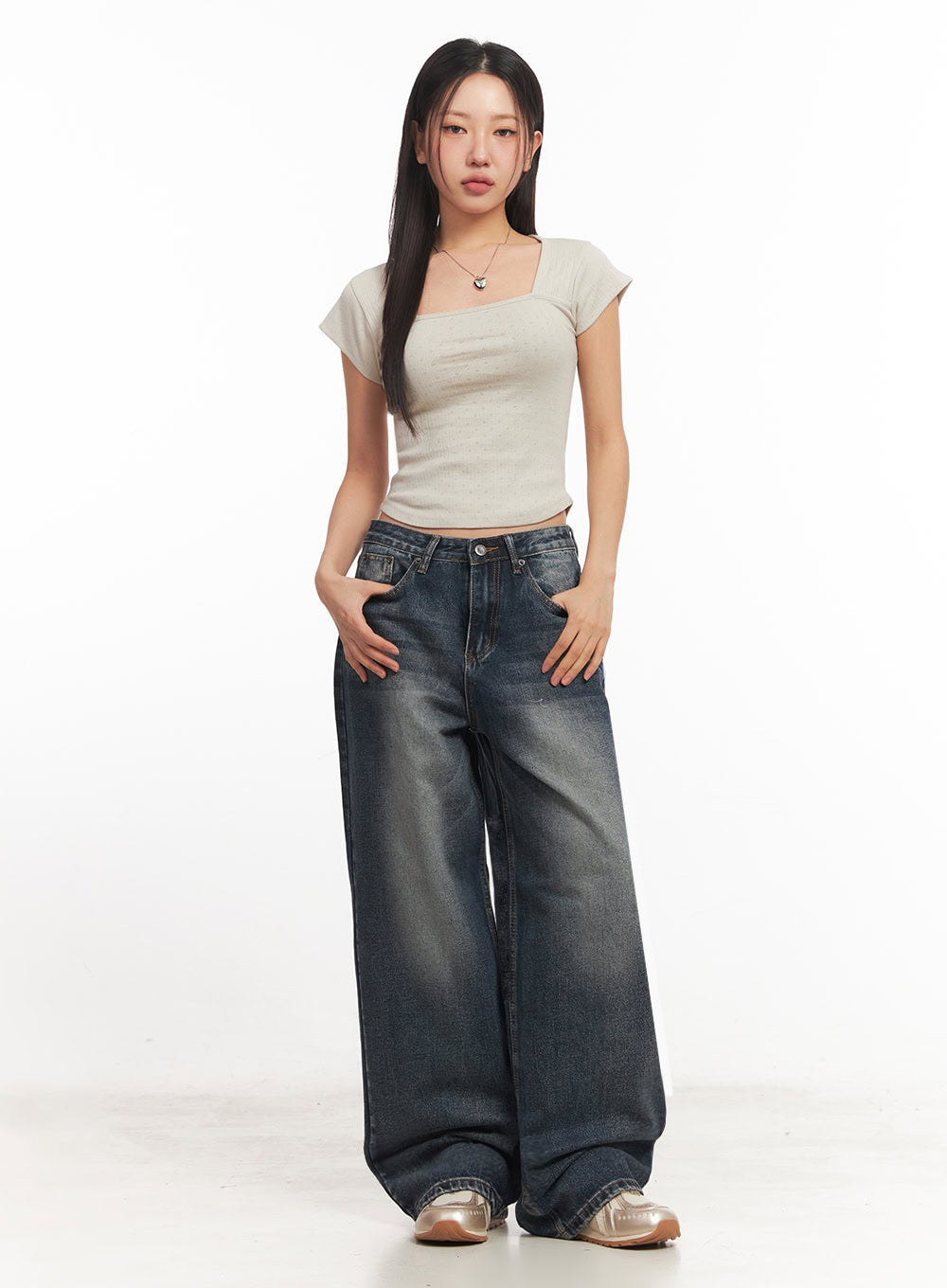 Essential Square-Neck Crop Top IA524