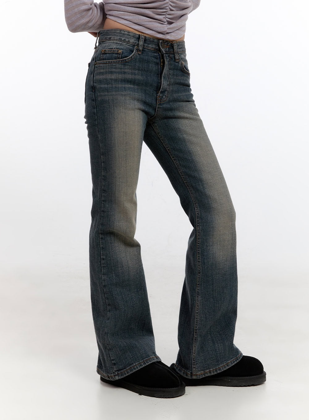 Nadine Cotton Slim Fit Flared Jeans CN425