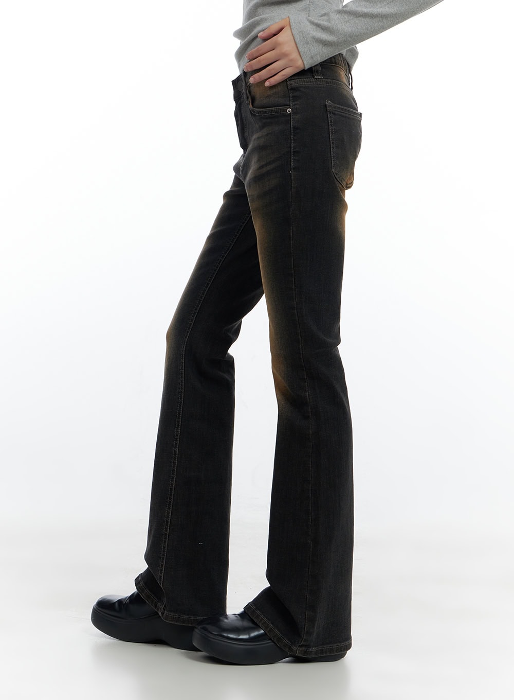 Harley Slim Washed Denim Bootcut Jeans CS420