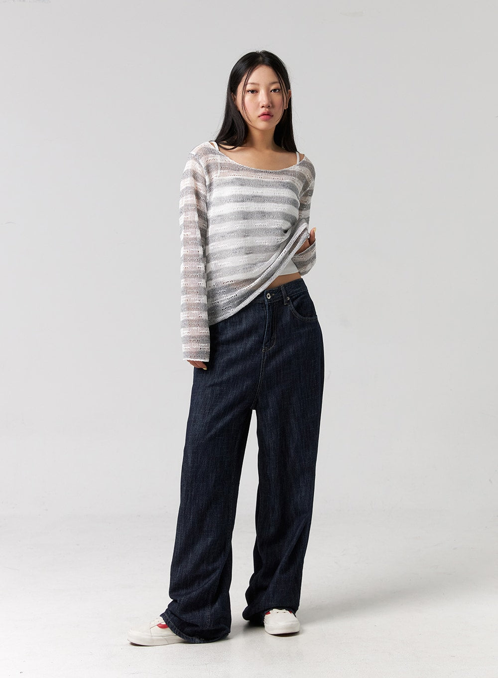 Wide Leg Indigo Jeans CG323
