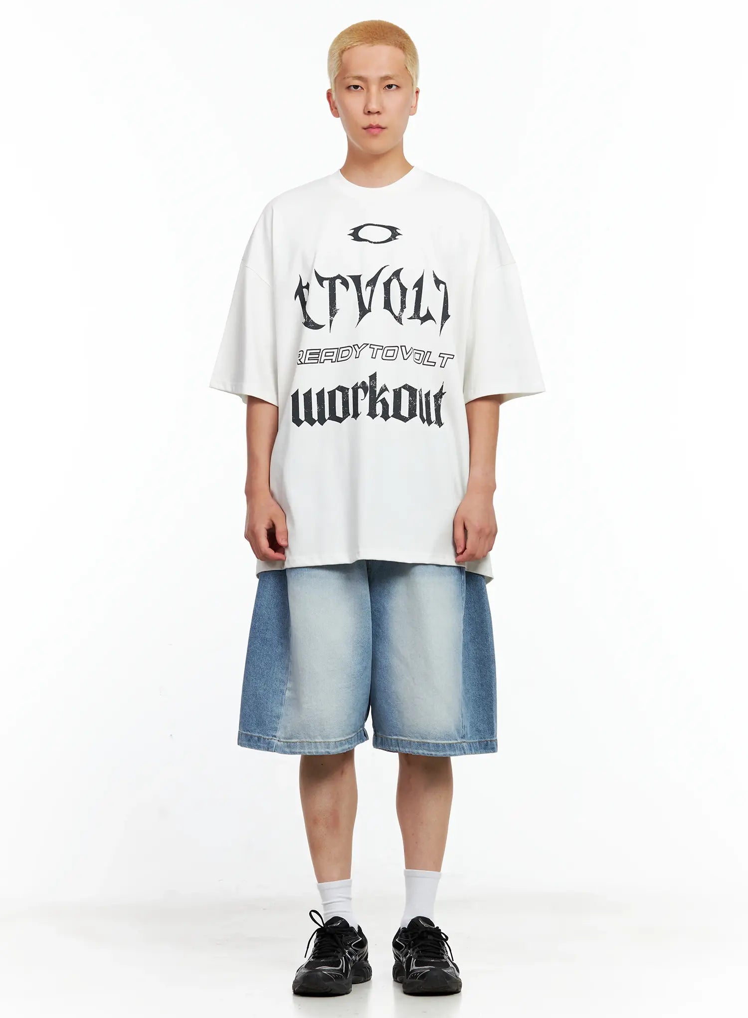 Men's Side-Drape Denim Jorts IL514