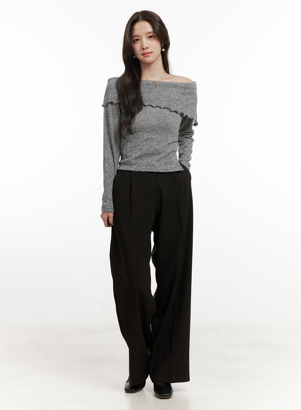 Seraphina Wide Fit Pintuck Slacks ON429