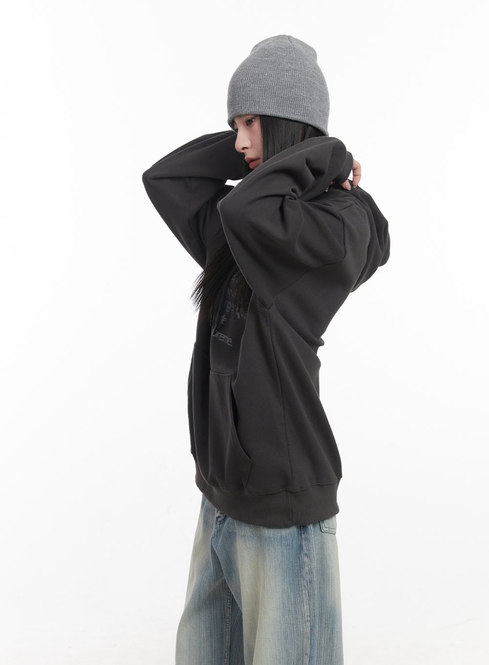 Graphic Oversized Hoodie CF514