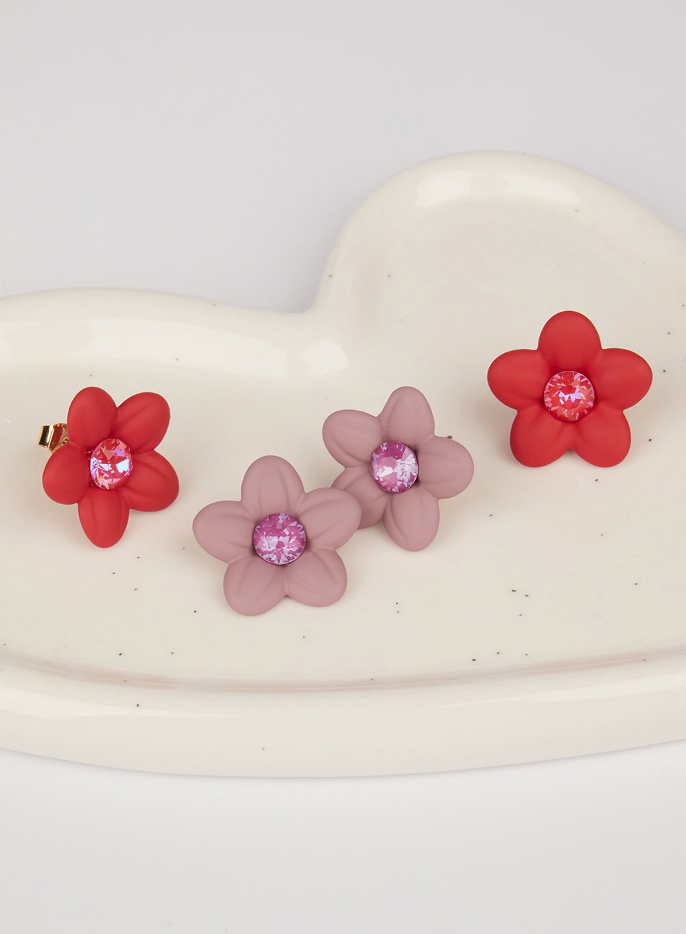 Aurora Blossom Petal Earrings (Red) IM531