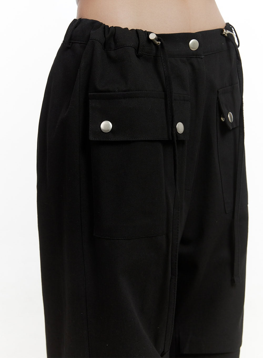 String Boot-Cut Parachuate Pants CS430