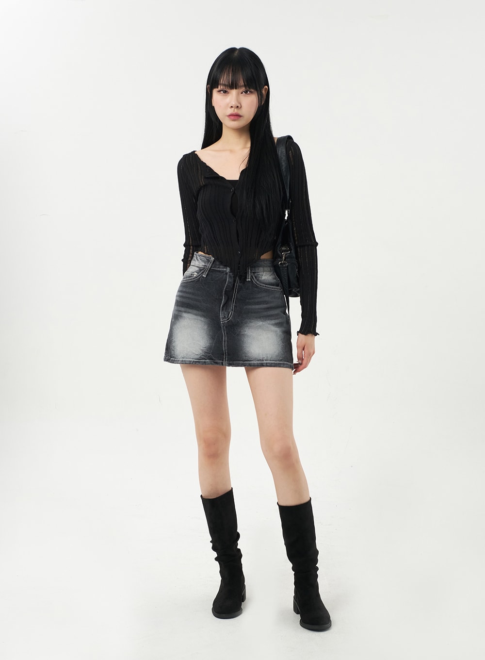 Simple Denim Mini Skirt CA328