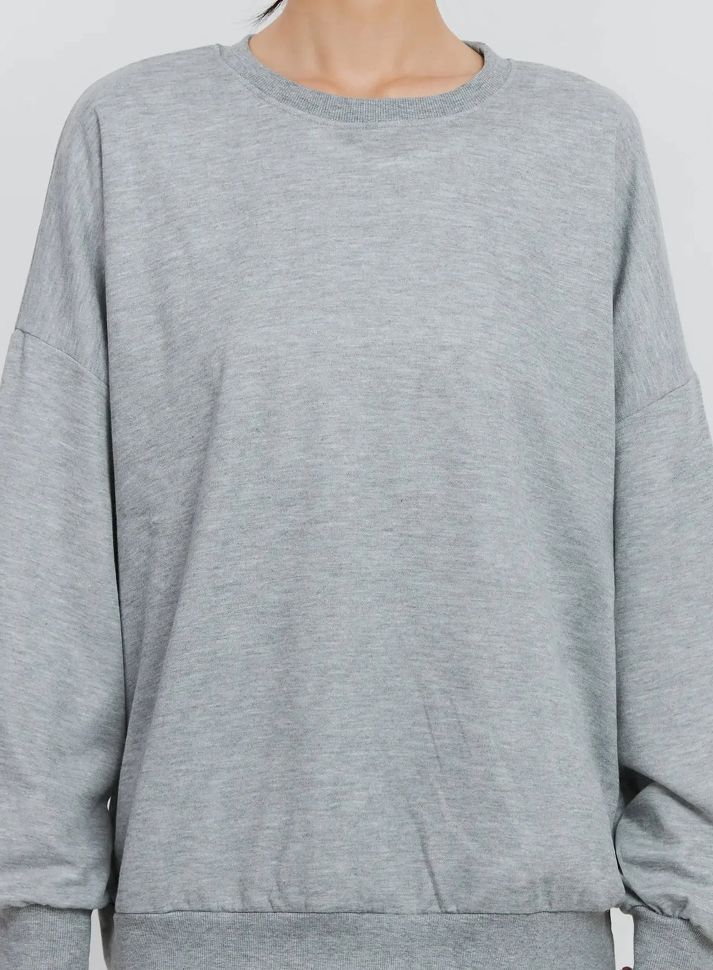 Classic Grey Crewneck Sweatshirt IS516
