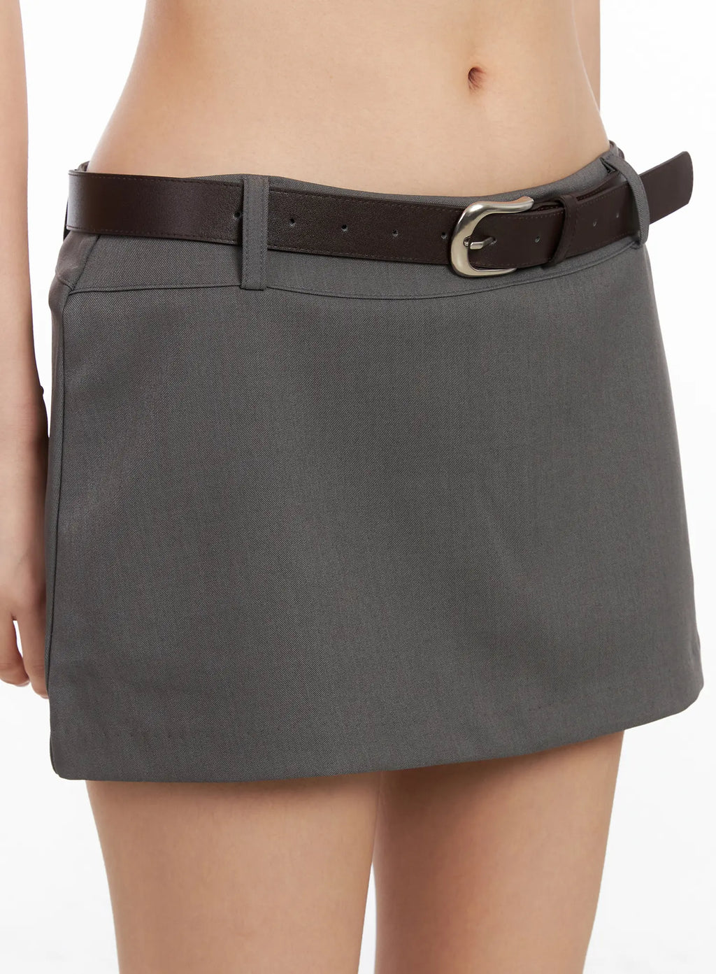 Belted Low-Rise Mini Skirt CC1109
