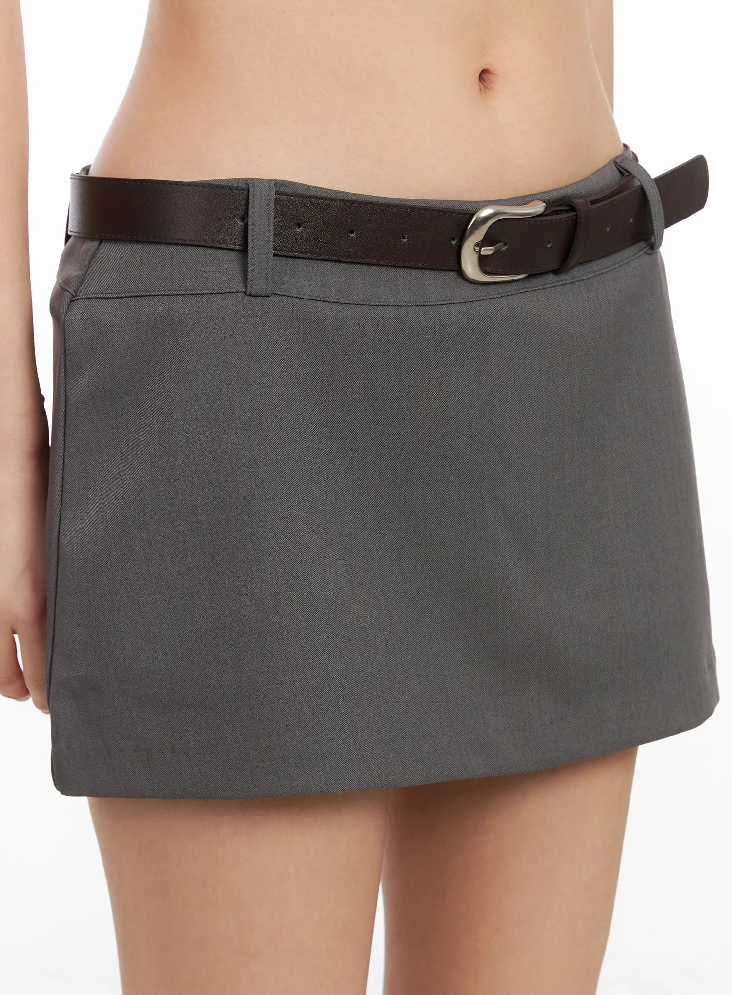 Belted Low-Rise Mini Skirt CC1109