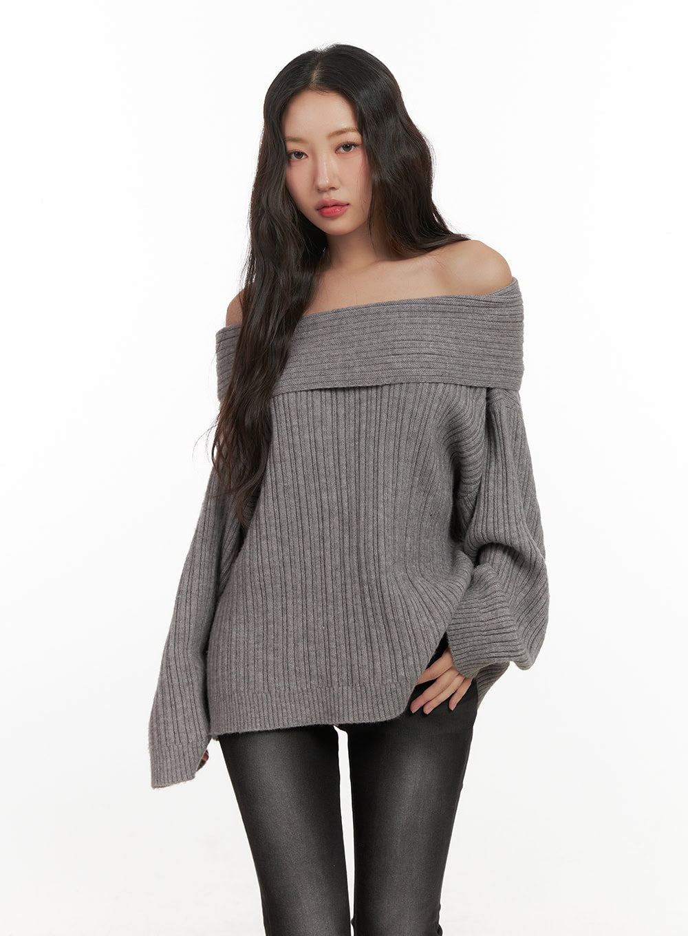 Oversized Off-Shoulder Sweater CN426