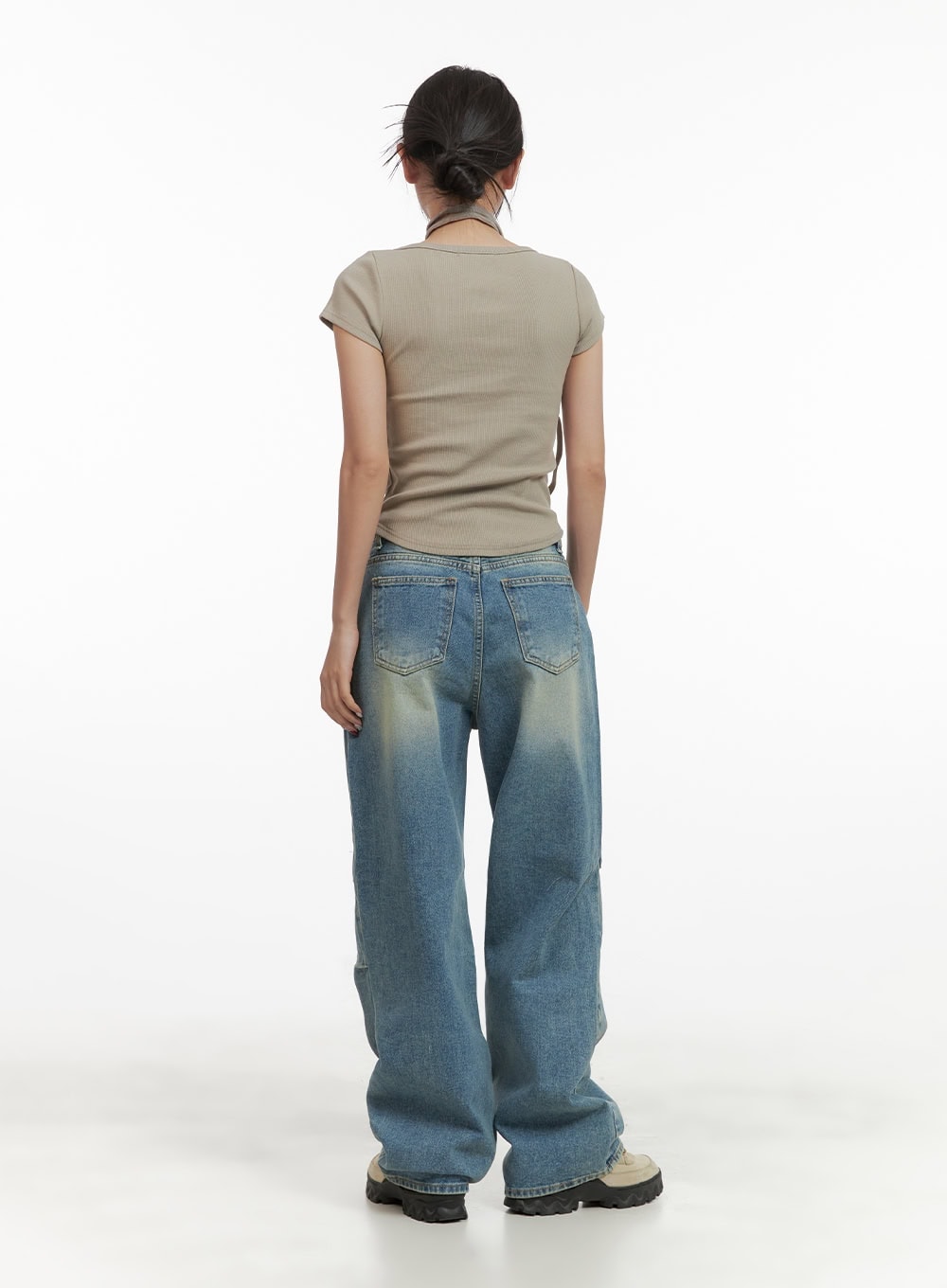 Slim Fit U Neck Top CY423