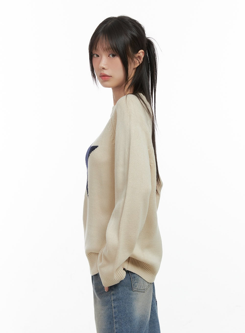 Casual Oversized Raglan Sweater CS412