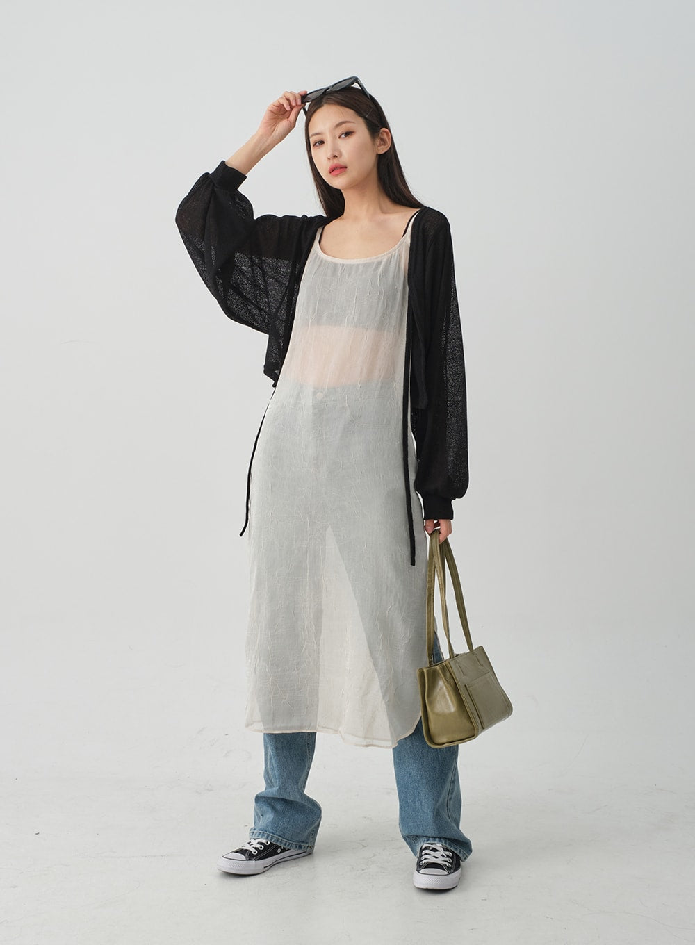 Sheer Loose Fit Bolero CJ08