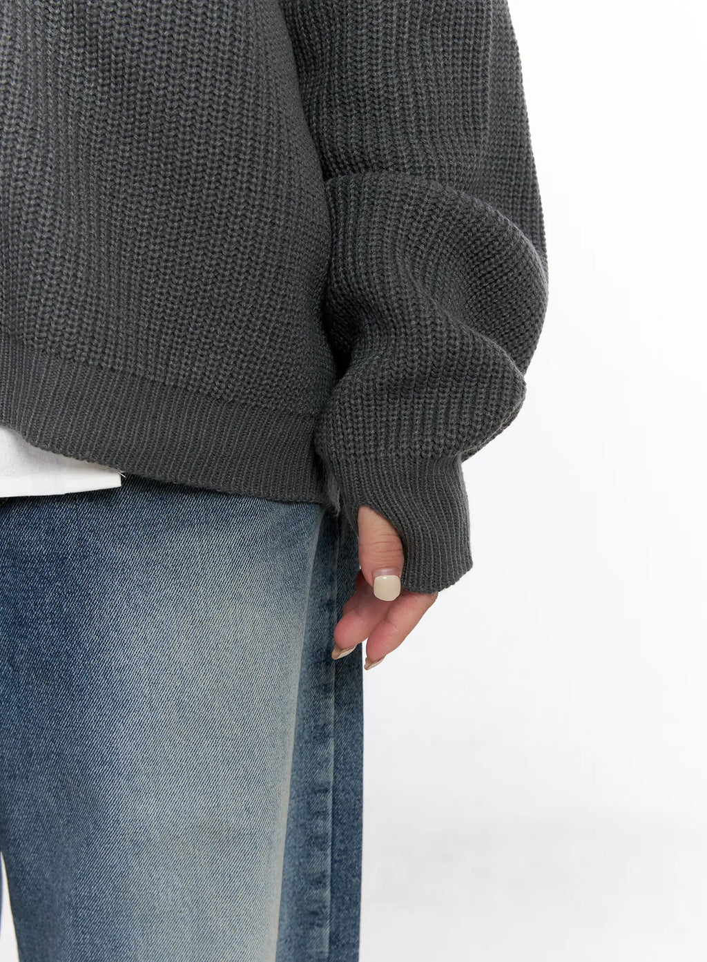 Knit Zip-Up Hoodie CS510