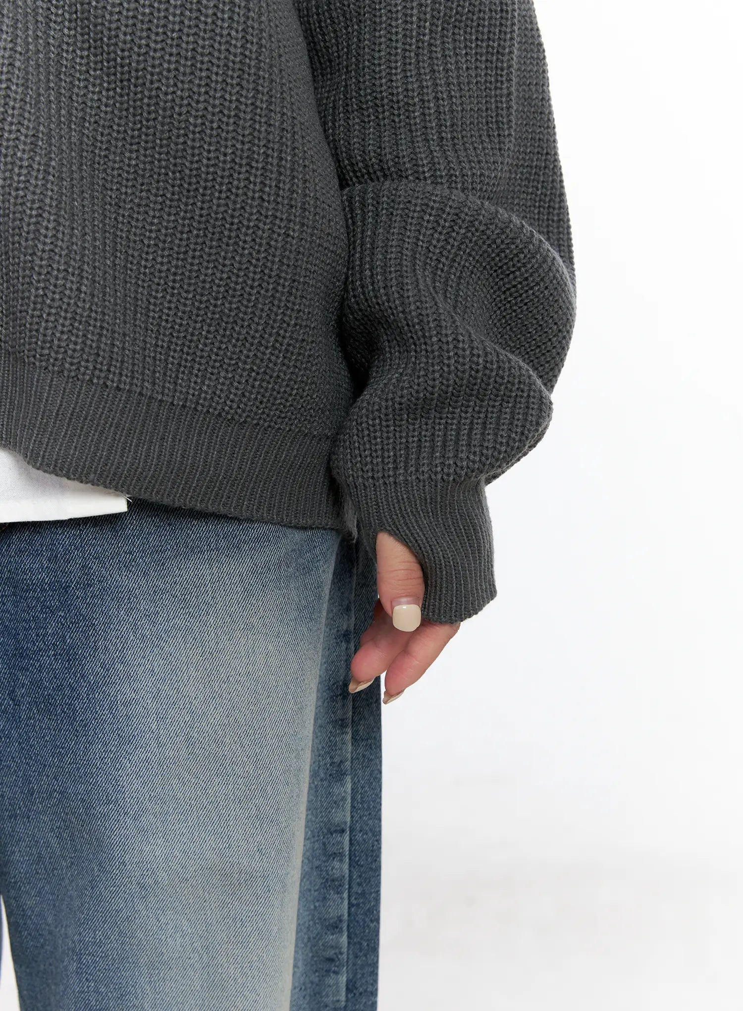 Knit Zip-Up Hoodie CS510