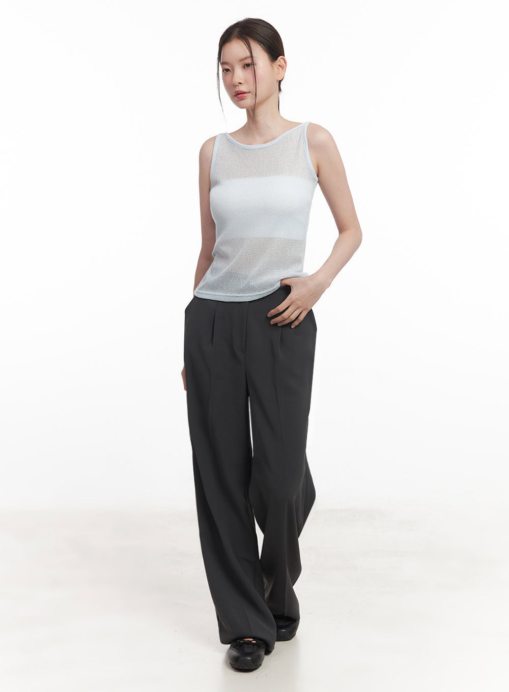 Sheer Knit Tank Top IY509