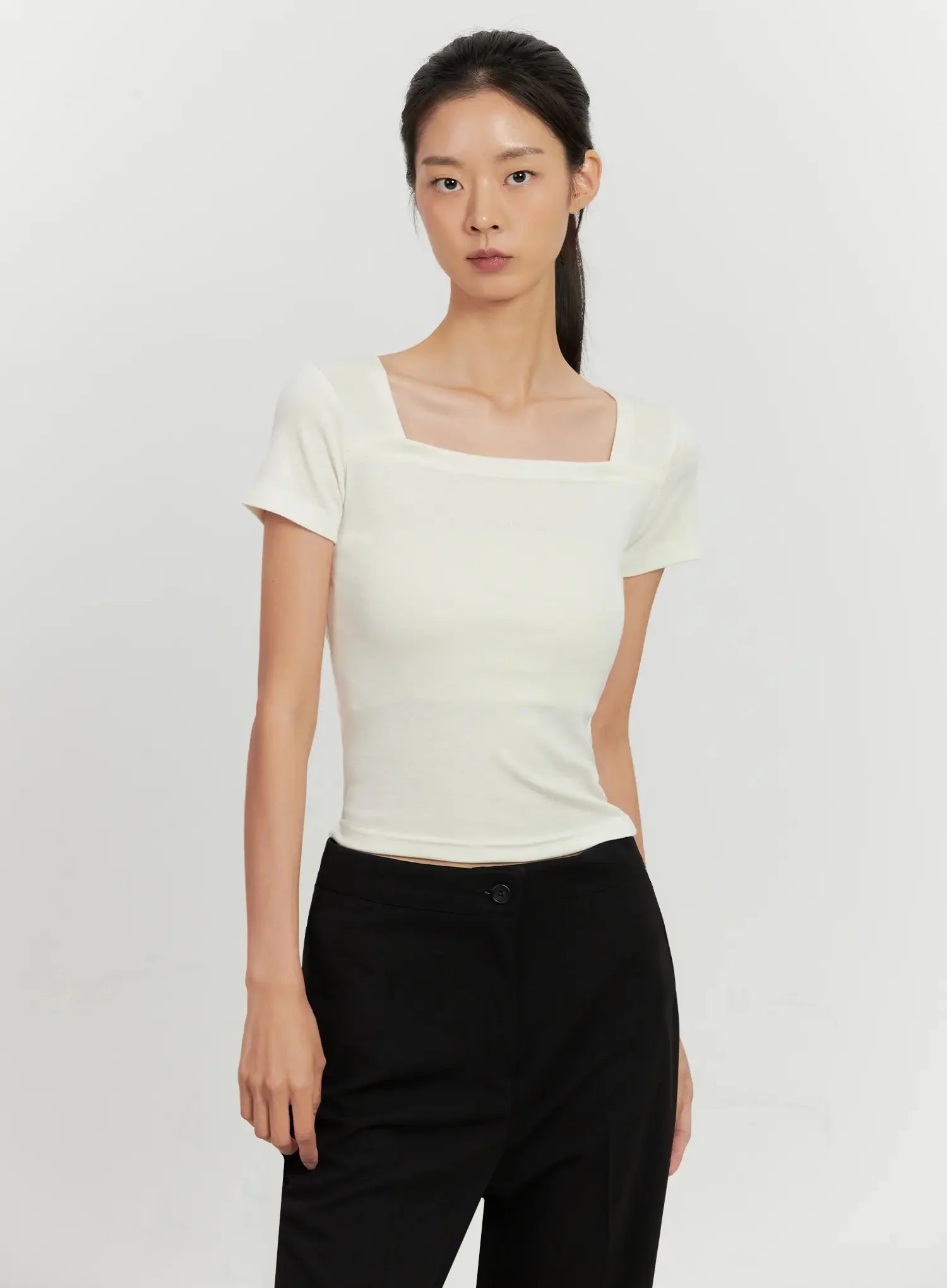 Classic Square-Neck Top IL528