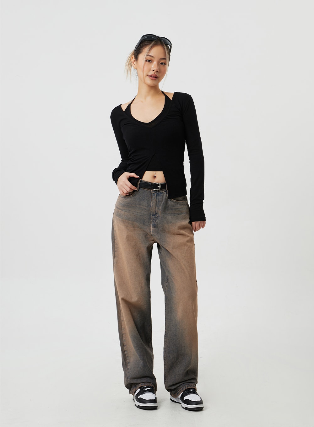 Brown Wash Jeans CM303