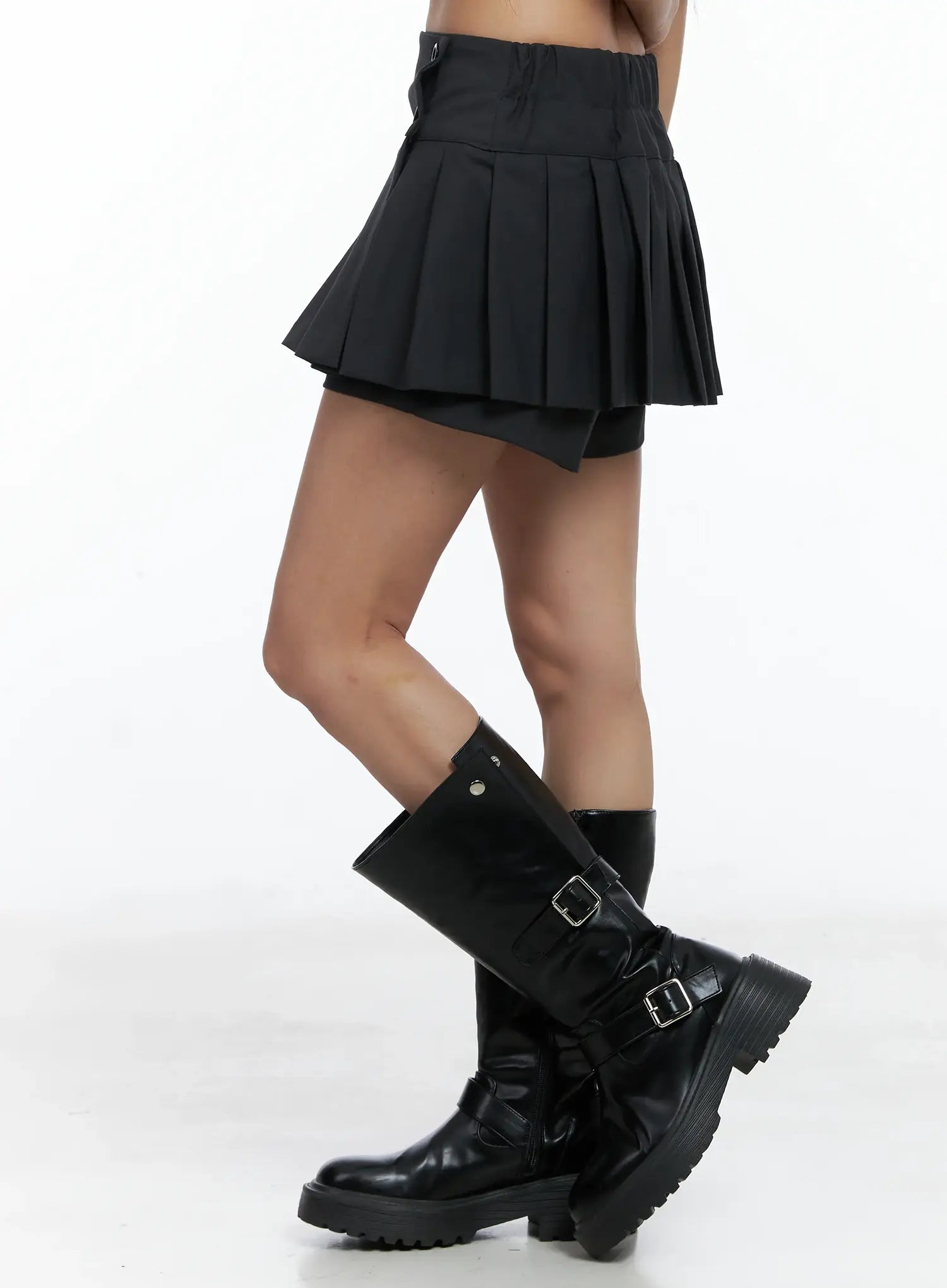 Trendy Pleated Mini Skirt CS504