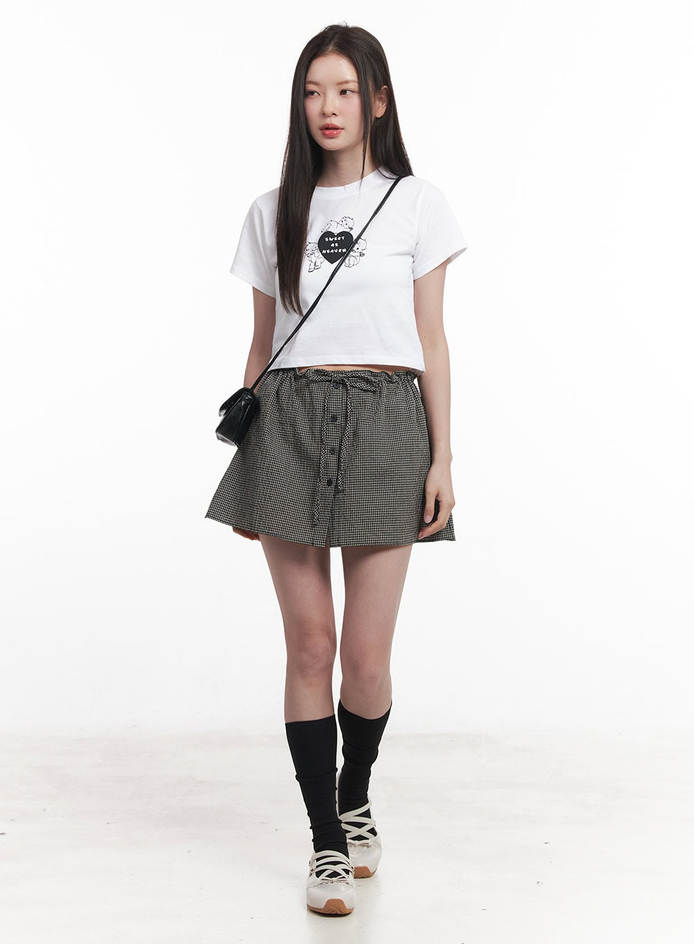 Angel Graphic Crop Top IY513