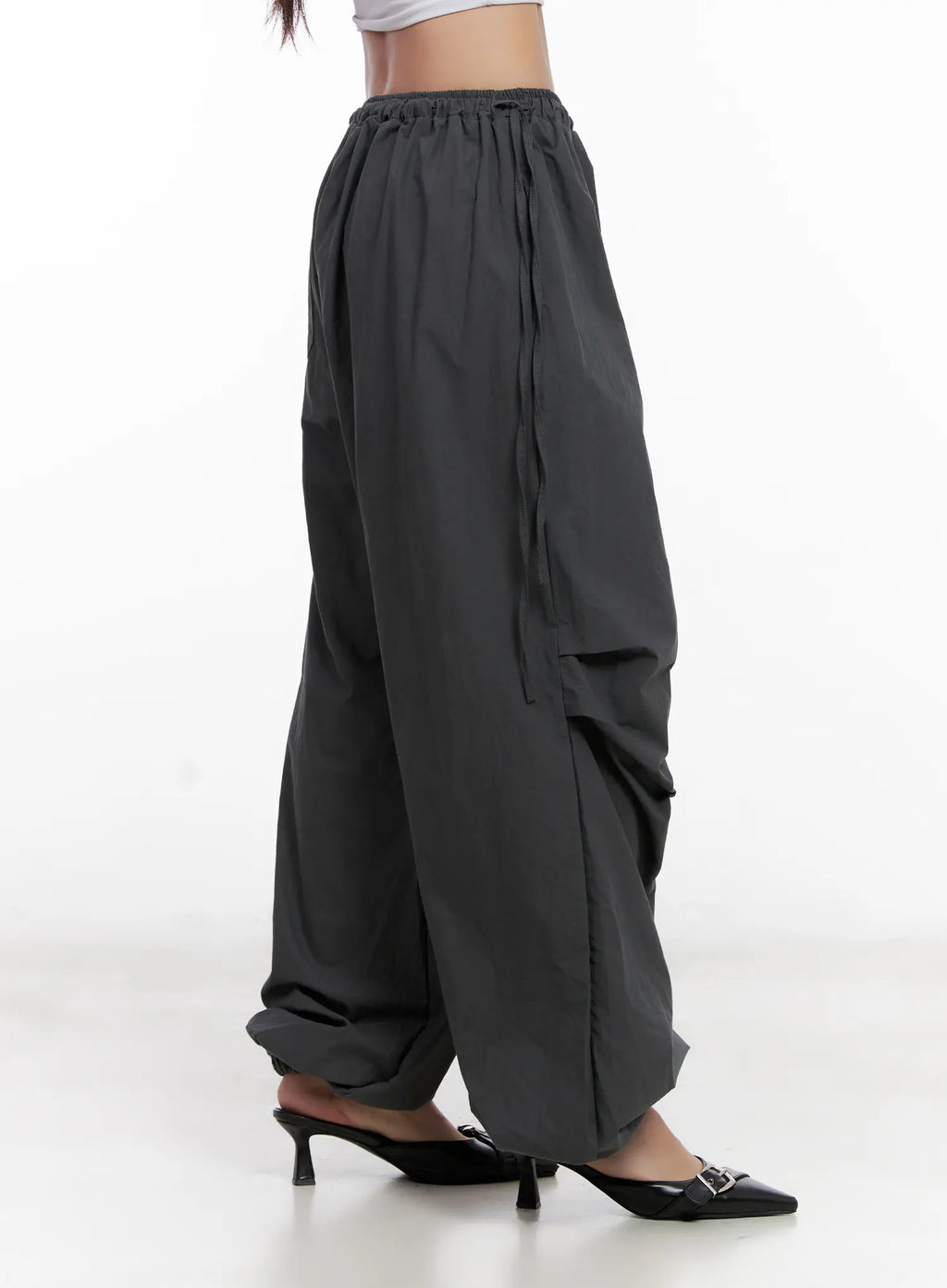 Pleated Wide-Leg Joggers CL518