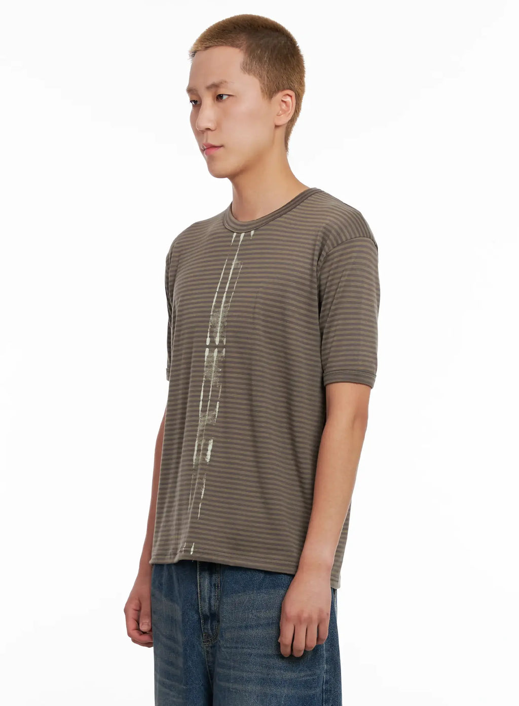 Men's Striped Slim-Fit Tee IL518