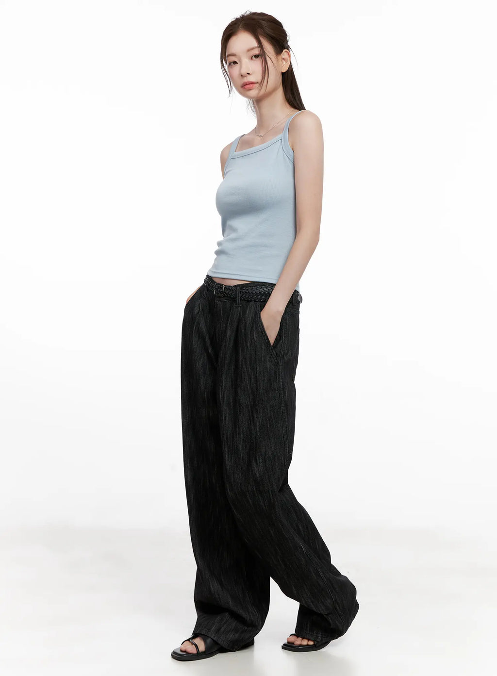 Ribbed Sleeveless Top CL523