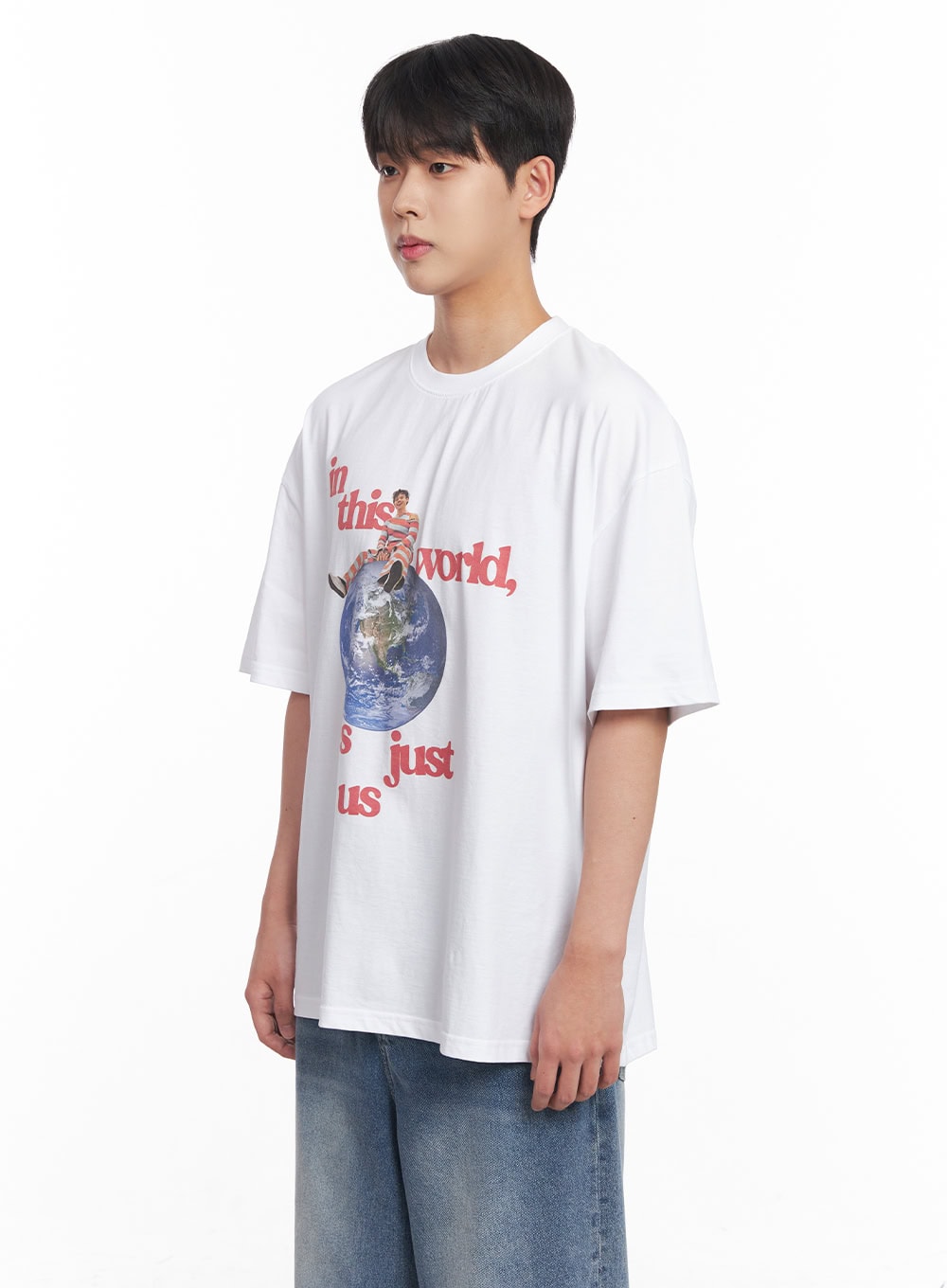 Men's Graphic Planet T-Shirt IY520