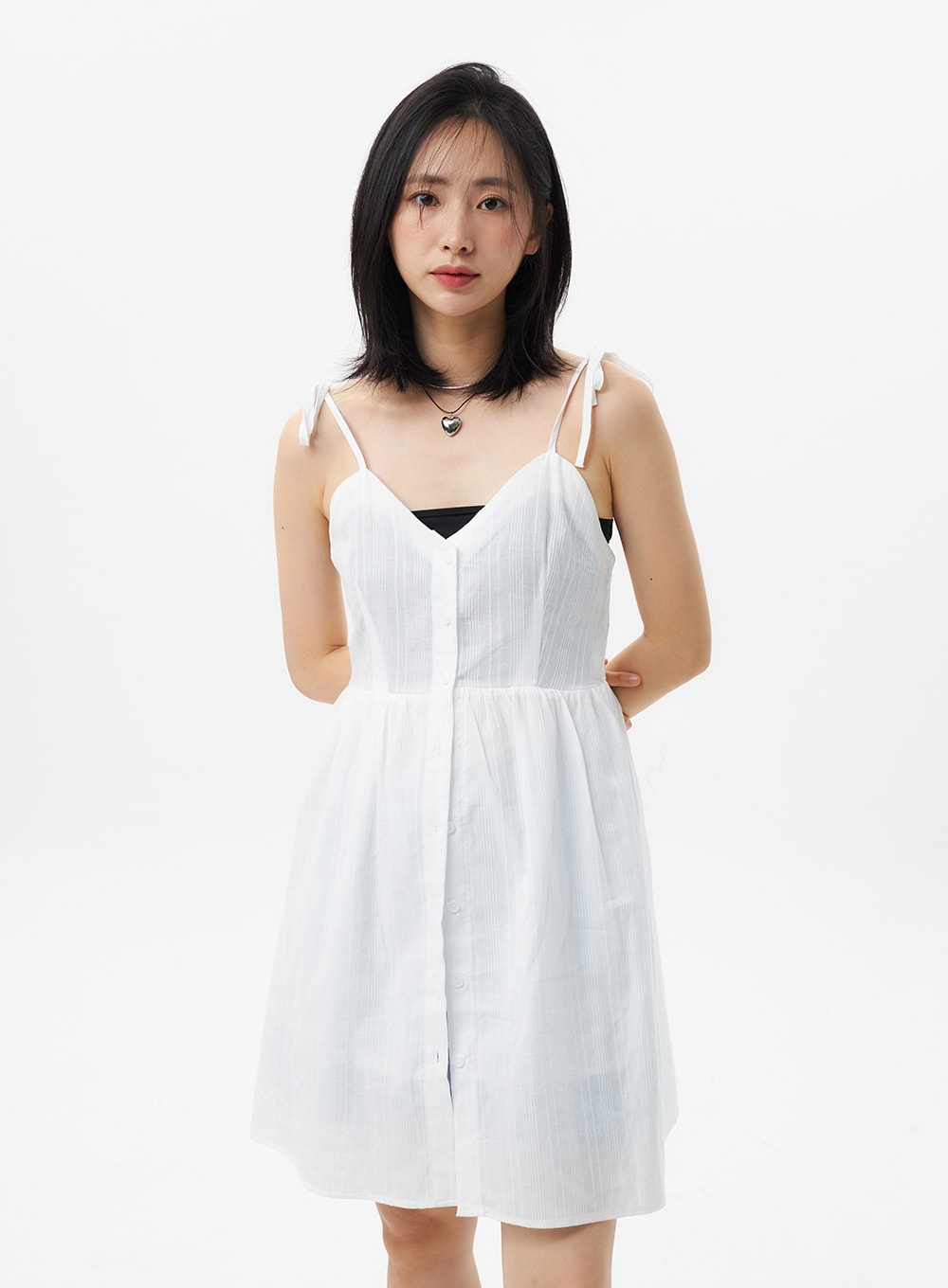 Button Mini Dress OL305