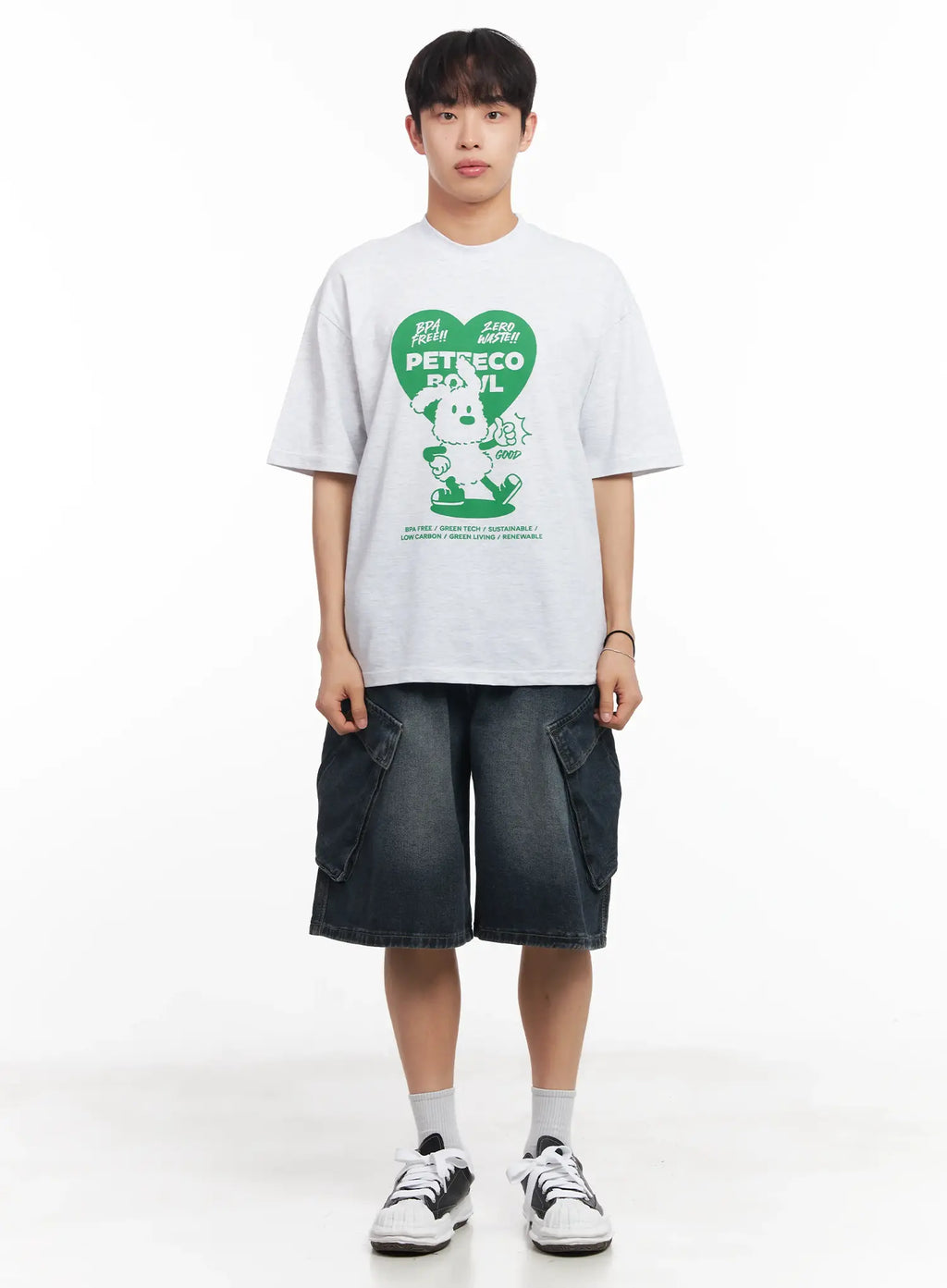 Men's Heart Graphic T-Shirt IU519