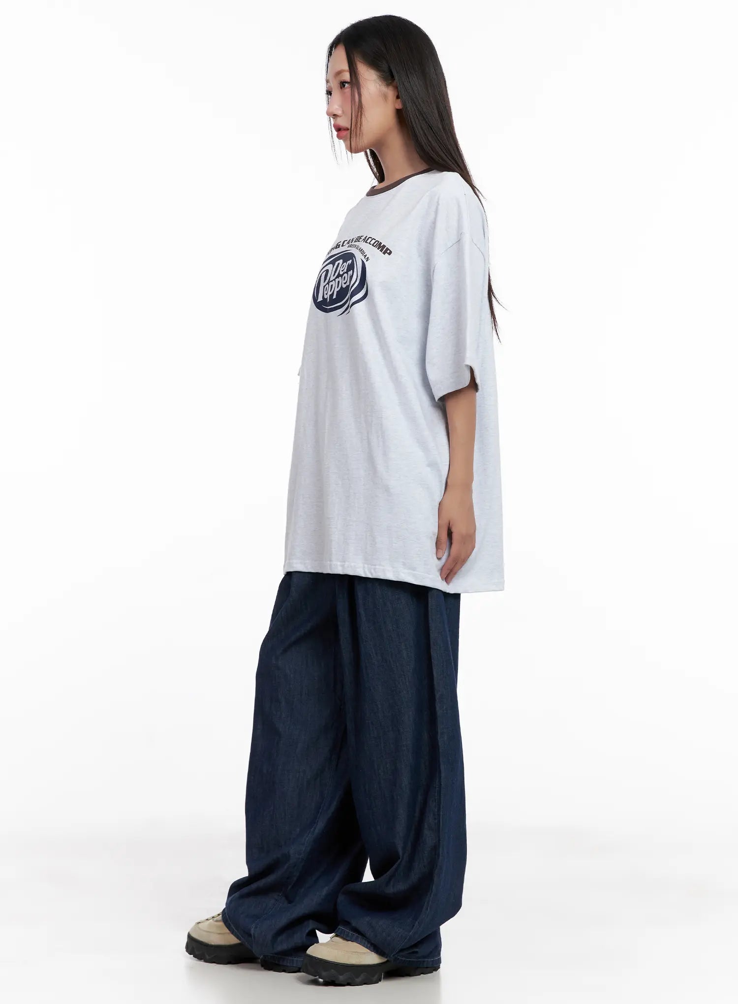 Sophia Raw-Wash Wide Jeans CL518