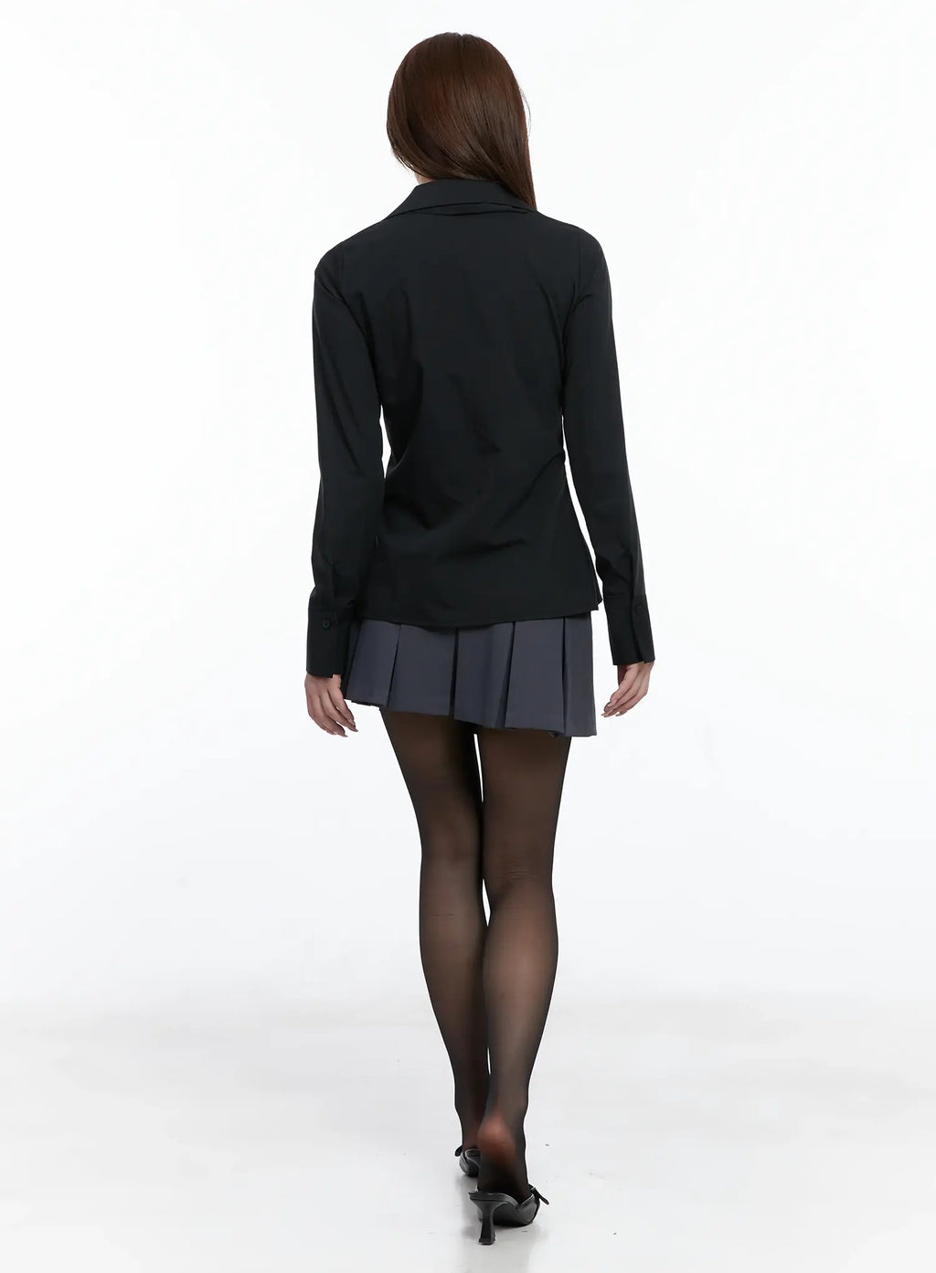 Elegant Front-Tie Blouse CS501